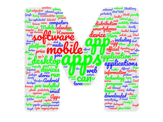 Colourful Mechatroit M word-cloud graphic